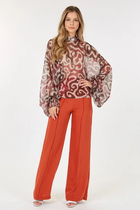 The CQ by CQ Double-Breasted Wide Leg Pants