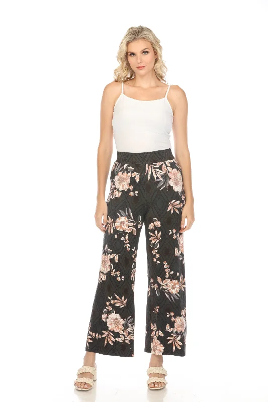 Johnny Was Nido Floral Pull On Wide Leg Pants Boho Chic T63823