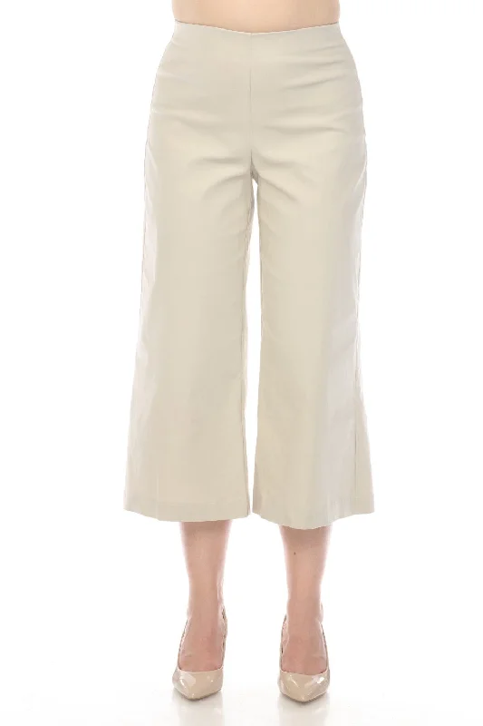 Joseph Ribkoff Moonstone Stretch Pull On Wide Leg Cropped Pants 242142