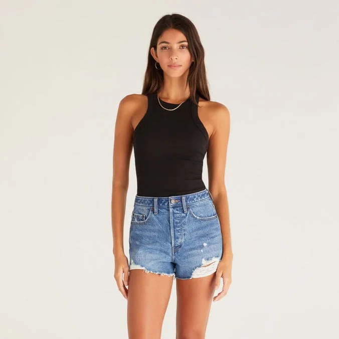 CLASSIC HI-RISE DENIM SHORTS