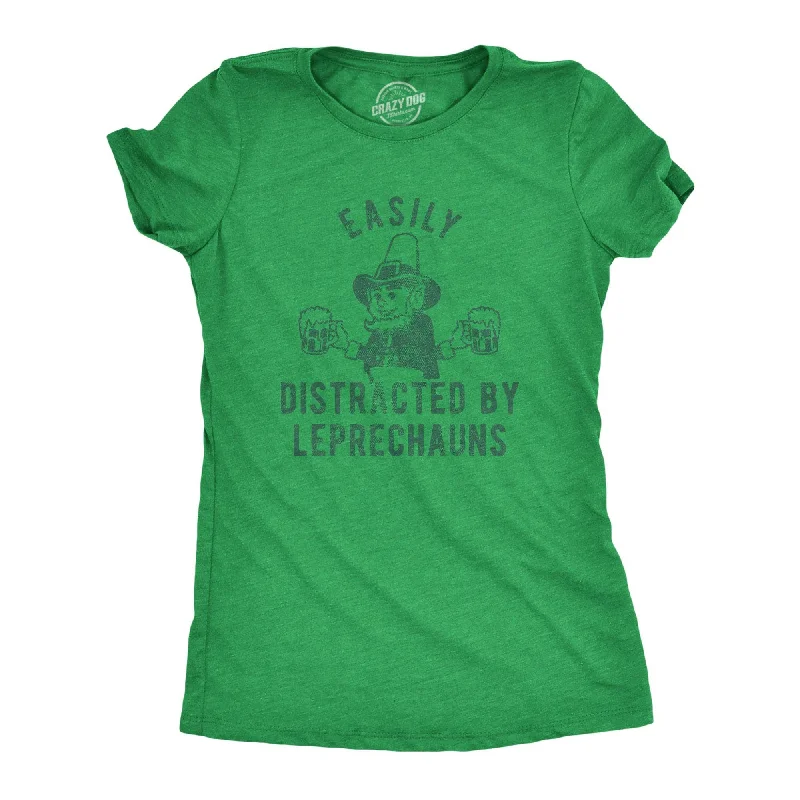 Easily Distracted By Leprechauns Women's T Shirt