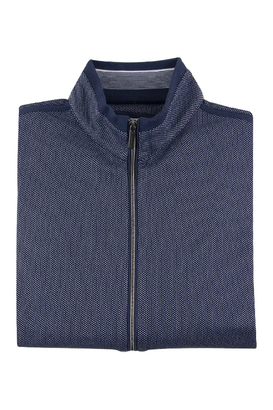 Bugatti Full Zip Sweater Navy