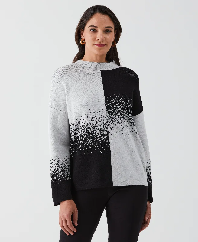 Ombre Turtleneck Sweater