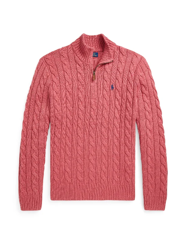 Polo Ralph Lauren 1/4 Zip Sweater Rosebud