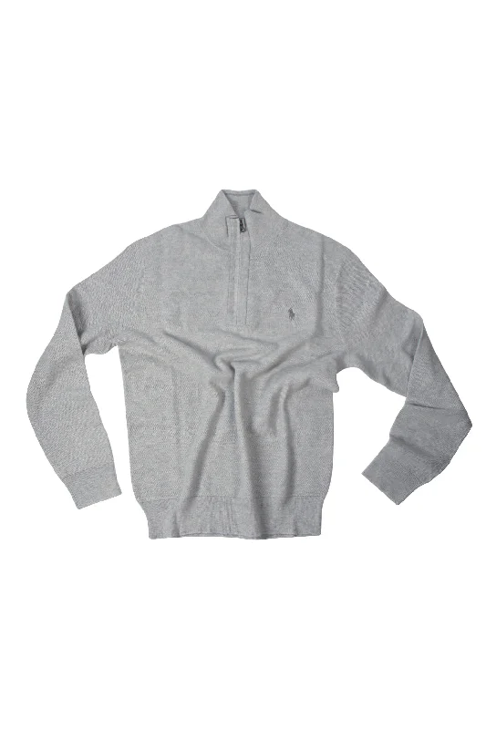 Polo Ralph Lauren Cotton 1/4 Zip Sweat Heather