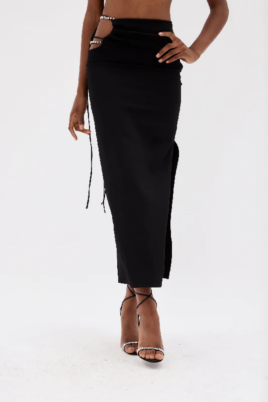 Bertoia Black Chrome Skirt