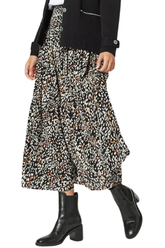 ELLA ANIMAL PRINT SKIRT - 44232T