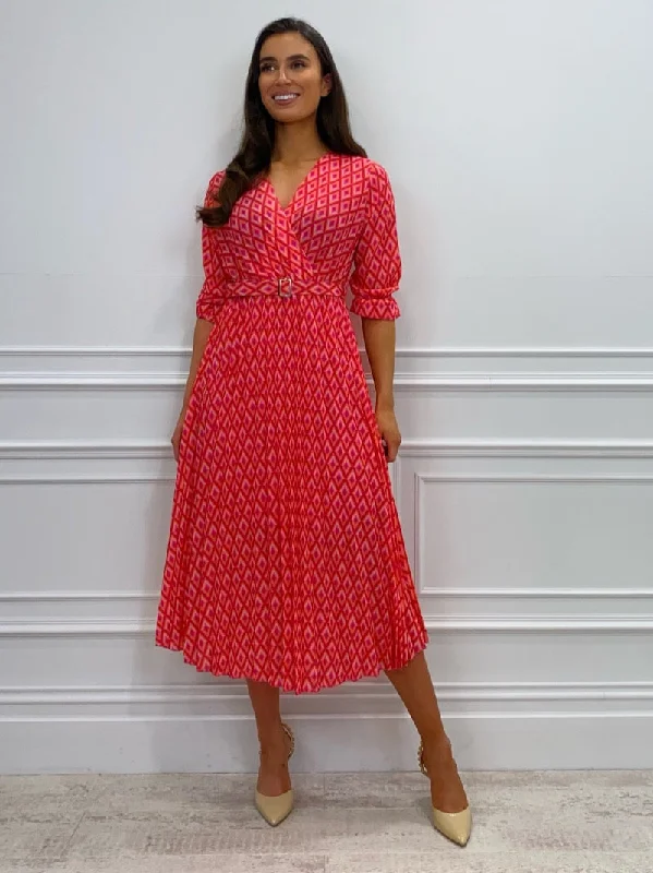 Positano Midi Dress (Red)