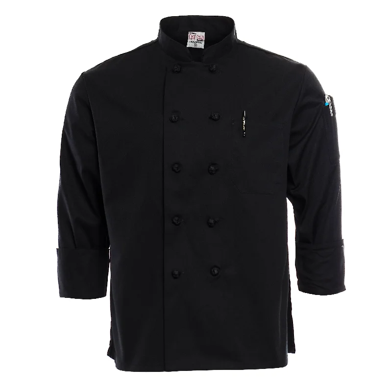 Black Knot-Button Chef Coat 5700