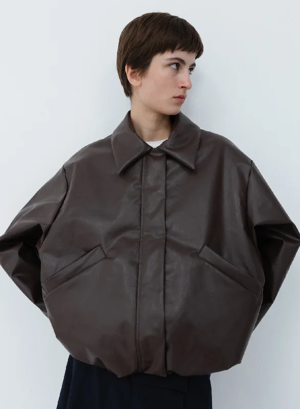 Bomber short oil | dark brown