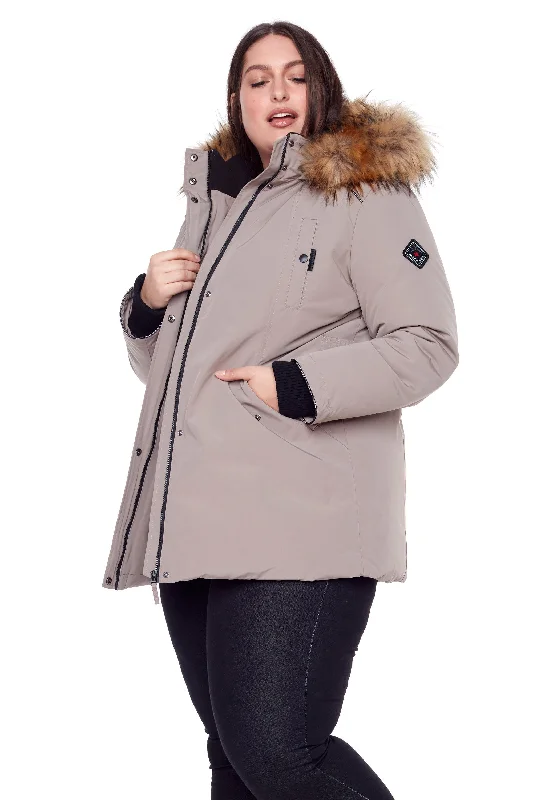 GLACIER PLUS | WOMEN'S VEGAN DOWN (RECYCLED) PARKA (PLUS SIZE)