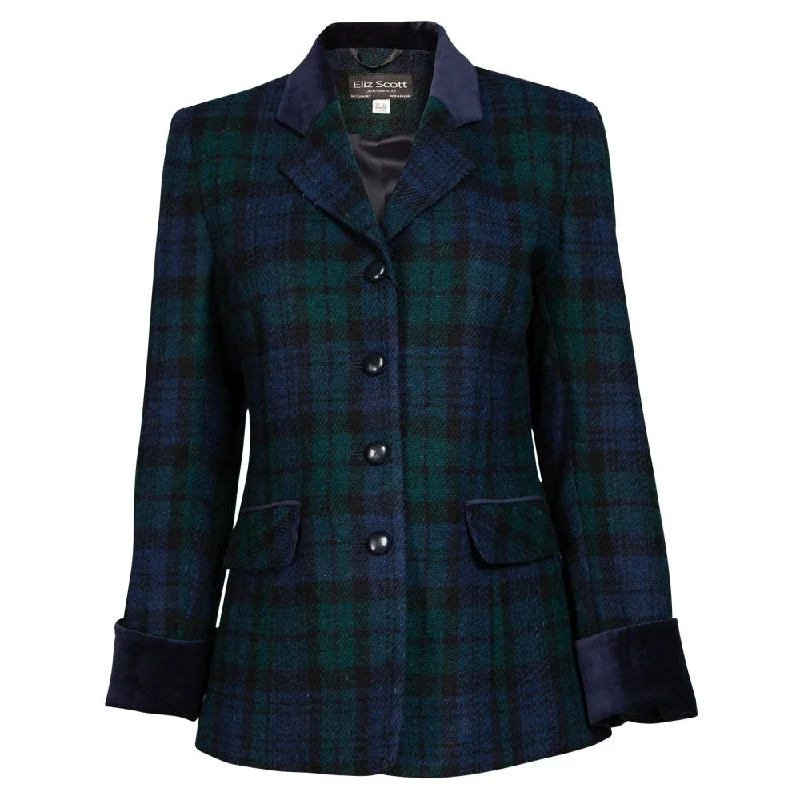 Women's Harris Tweed Jacket - Maggie - Black Watch