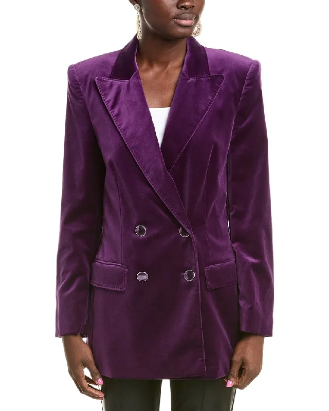 Alberta Ferretti Velvet Blazer