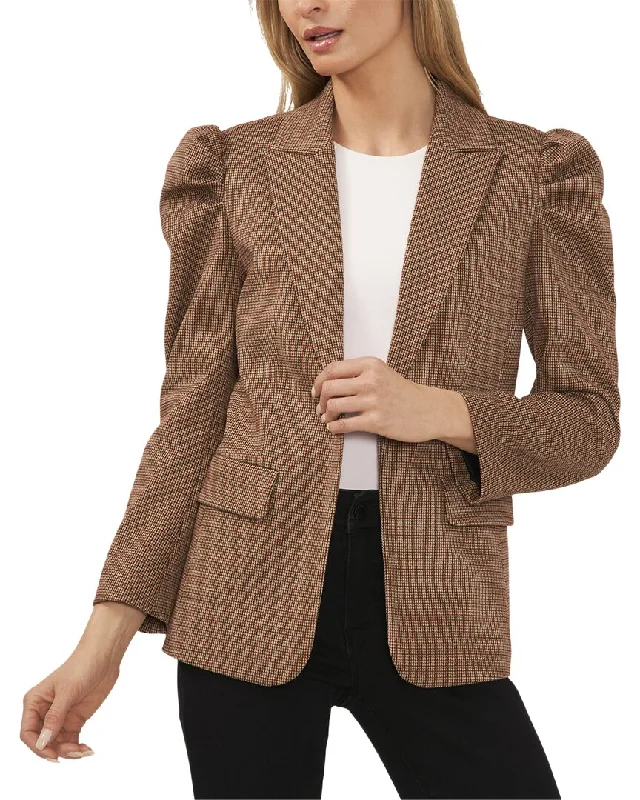 Cece Puff Sleeve Open Blazer