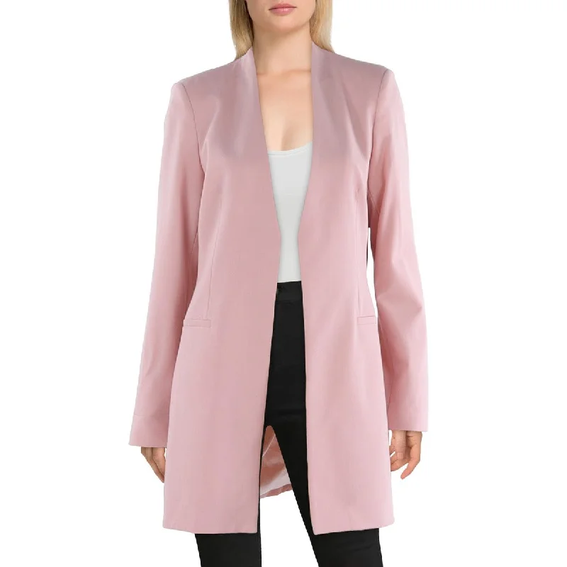 Womens Office Business Open-Front Blazer