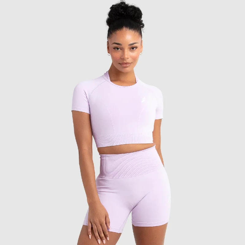 Hyperflex 2 Cropped Tee - Lilac