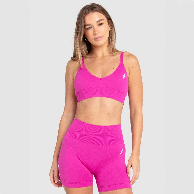 Scrunch 2 Seamless Crop - Hot Pink