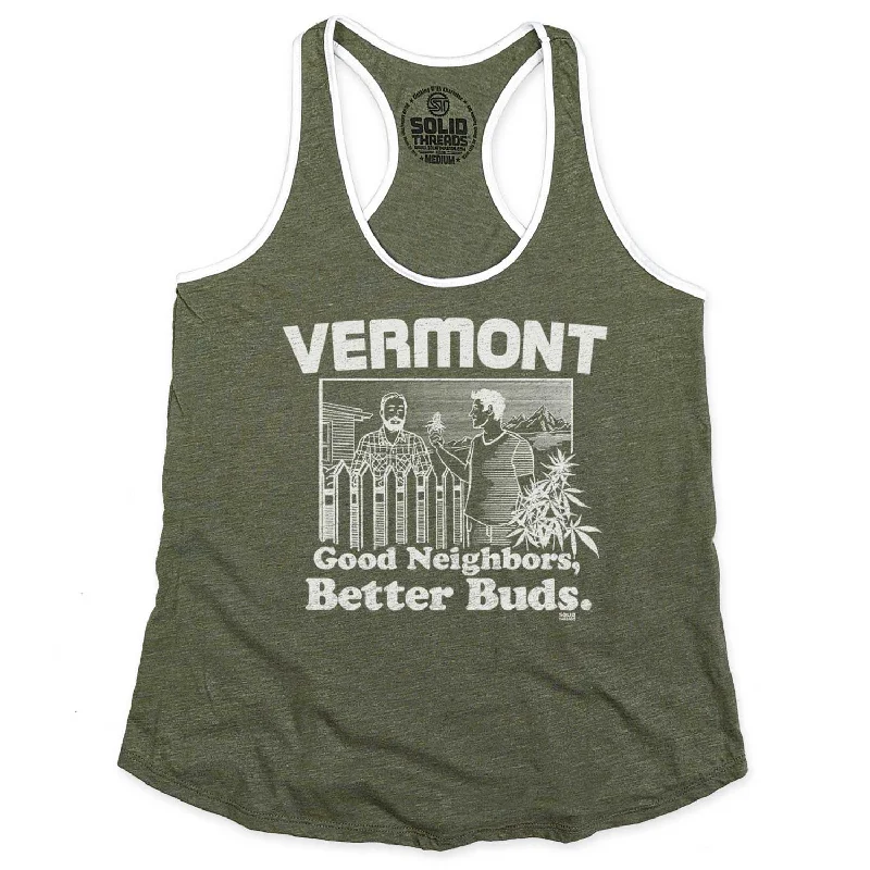 Women's Vermont Better Buds Ringer Tank Top